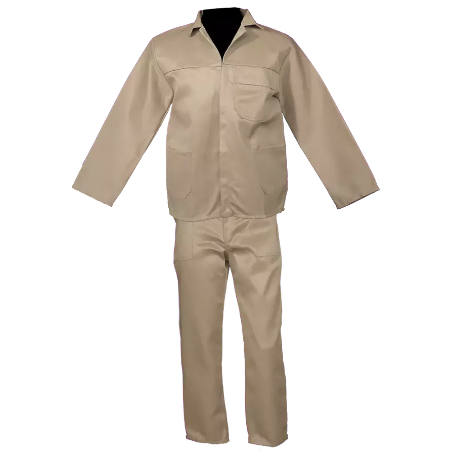 Khaki Conti Suit ( 2 piece ) Poly cotton